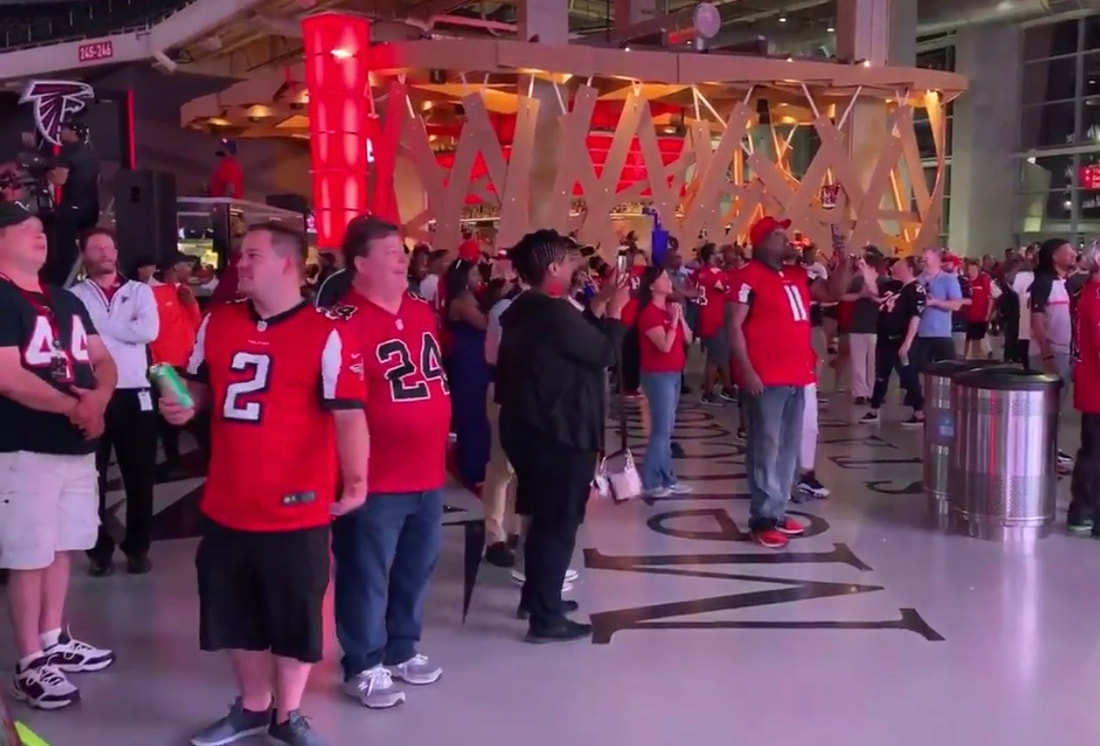 The Falcons' Draft Party was About as Loud and Proud as Their Crowd